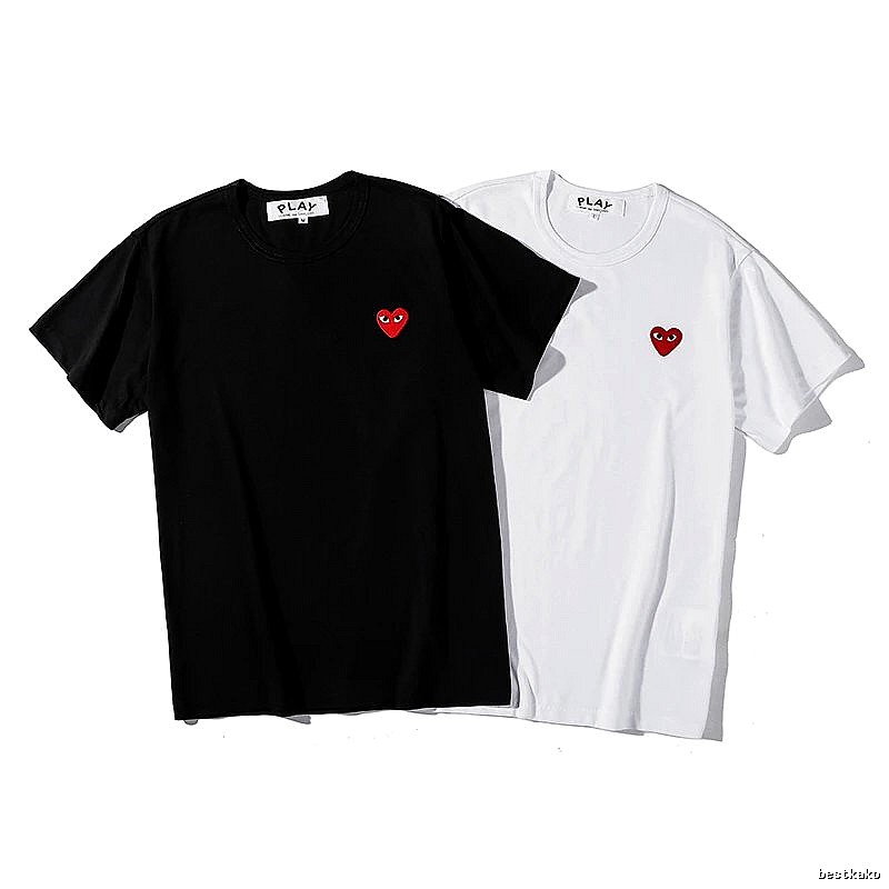 Comme des Garcons PLAY Clean Logo Colorway Heart Logo T-Shirt Travel Styling