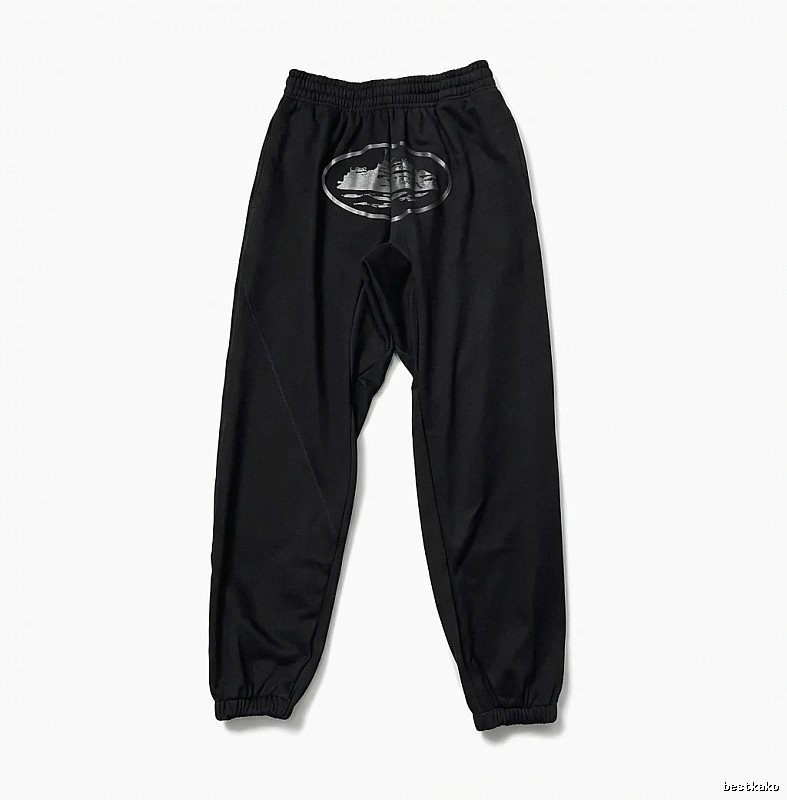 Corteiz printed trendy brand style black pants