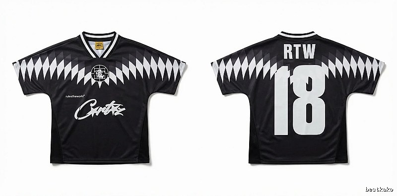 Corteiz RTW Series Black and White Wind Top