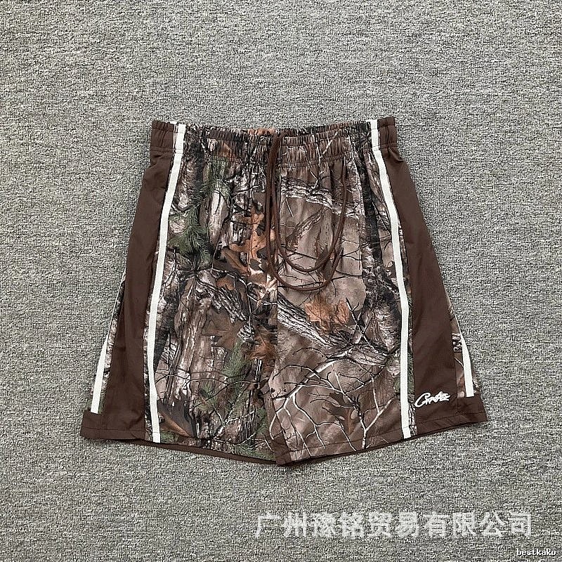 Corteiz Tree Camo Street Style Color-block Shorts