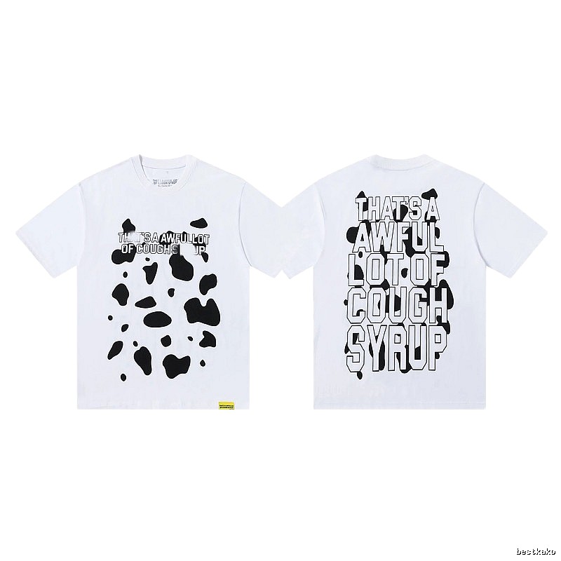 COUGH SYRUP Print Street Style White T-Shirt
