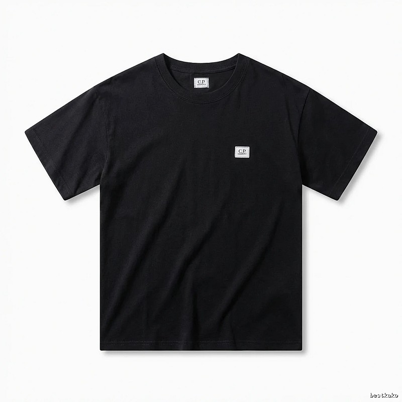 C.P. Basic Style Simple Black T-shirt