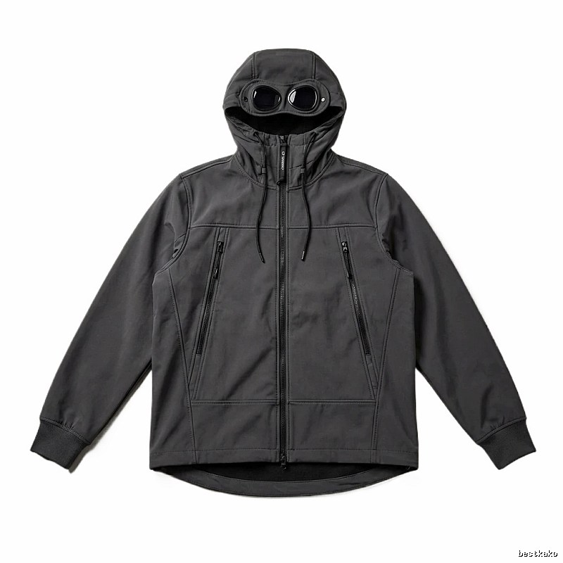C.P. Hooded Functional Style Grey Coat