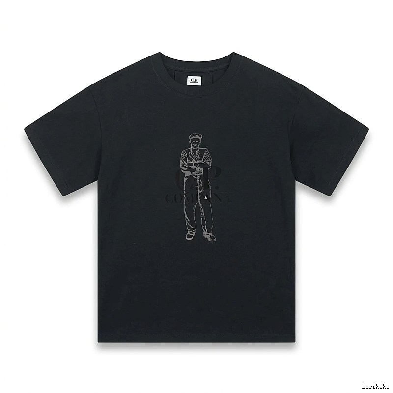 C.P. retro style black T-shirt
