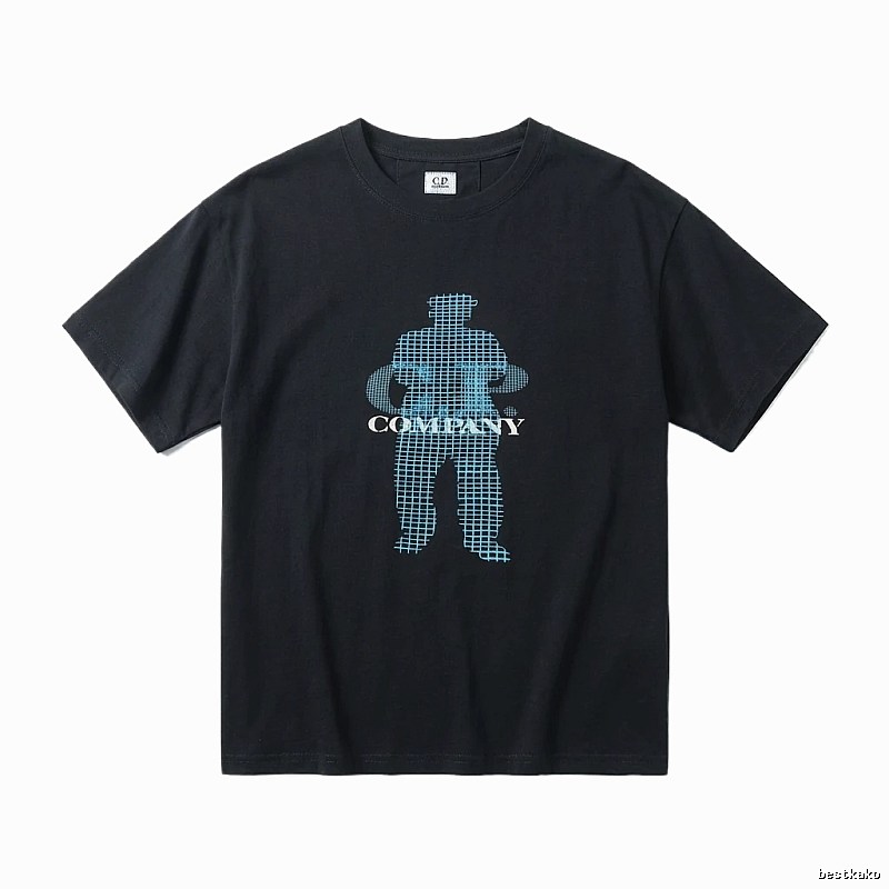 C.P. Trendy Brand Simple Style Black T-shirt