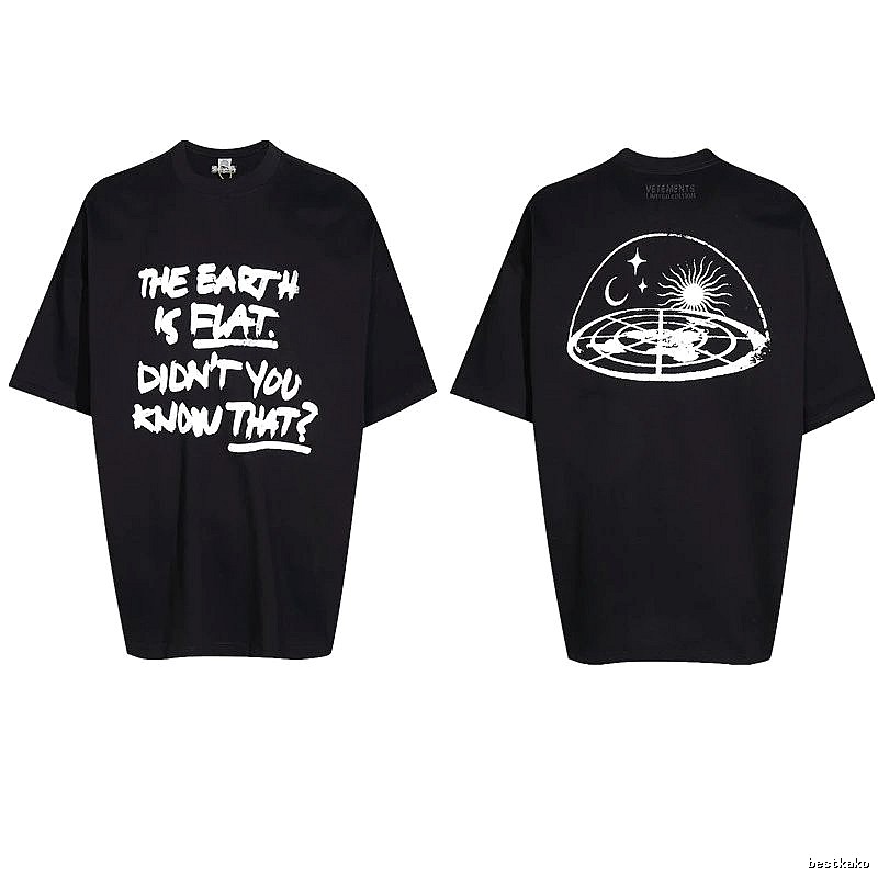 Daily Statement graphic T-shirt Black Colorful Lucky with Visual Detail