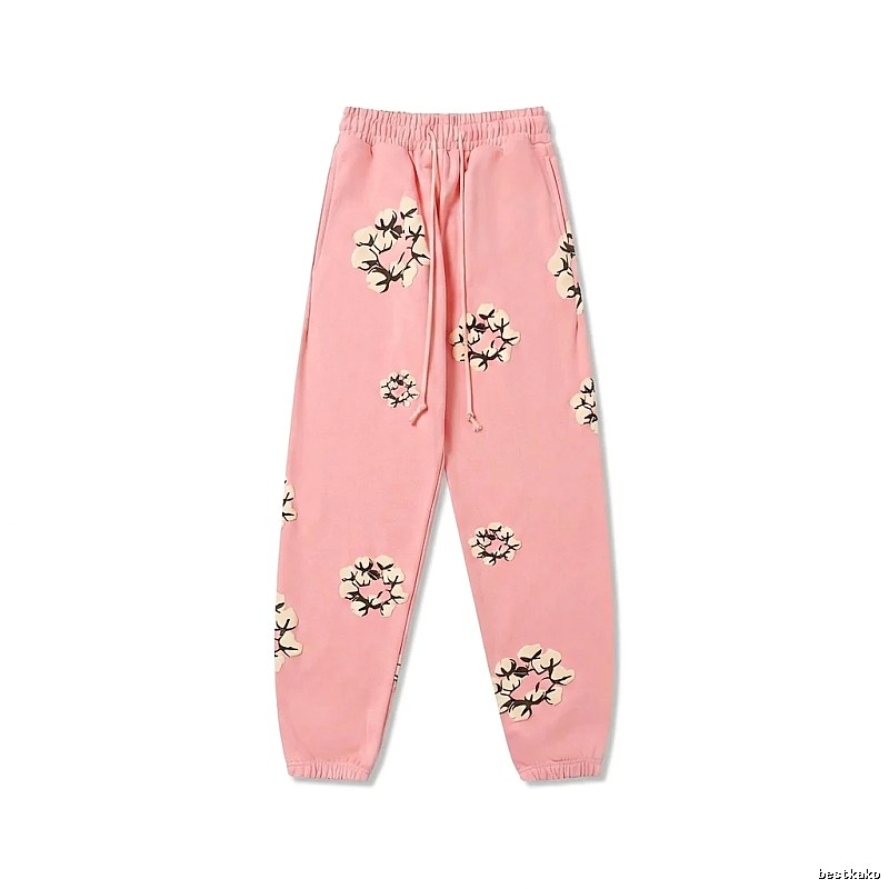 DENIM TEARS Floral Pink Sweatpants