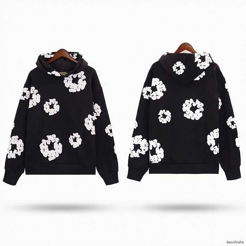 DENIM TEARS Printed Trendy Cool Black Sweatshirt