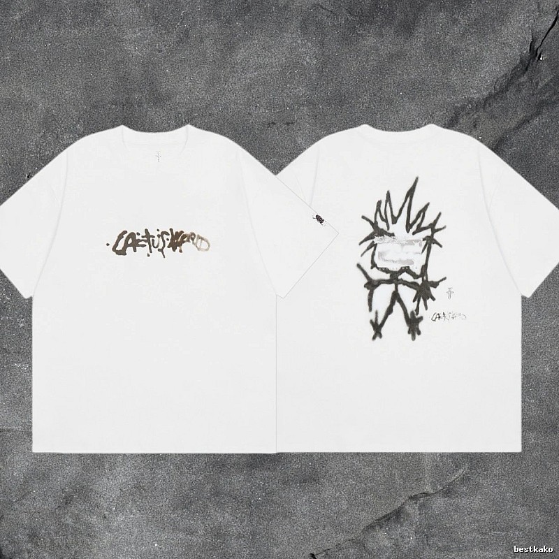 Denim Tears White Graphic T-Shirt Bold Graphic