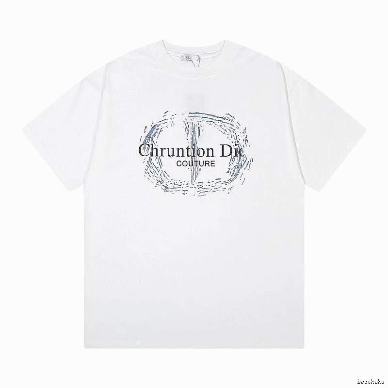 Dior Couture Trendy Style White Short-sleeve T-shirt