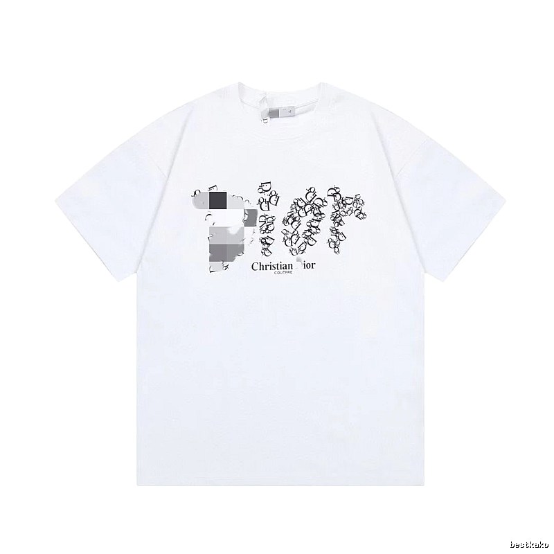 Dior Monogram All-Over Printed Trendy White T-Shirt