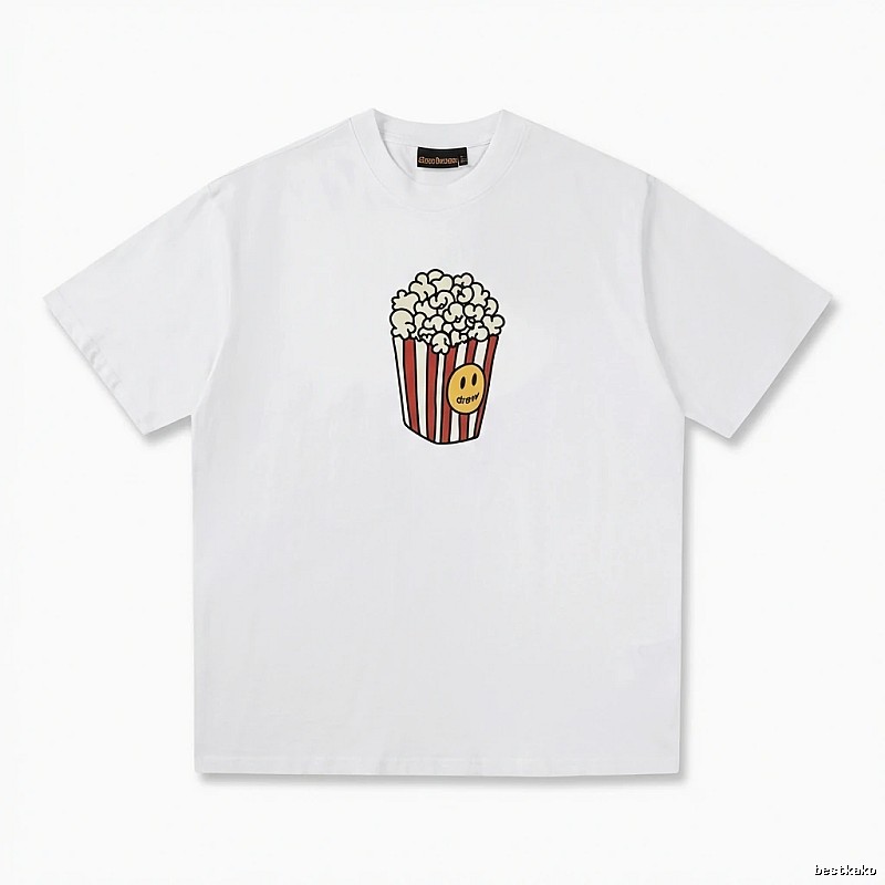 DREW Popcorn Print White T-shirt