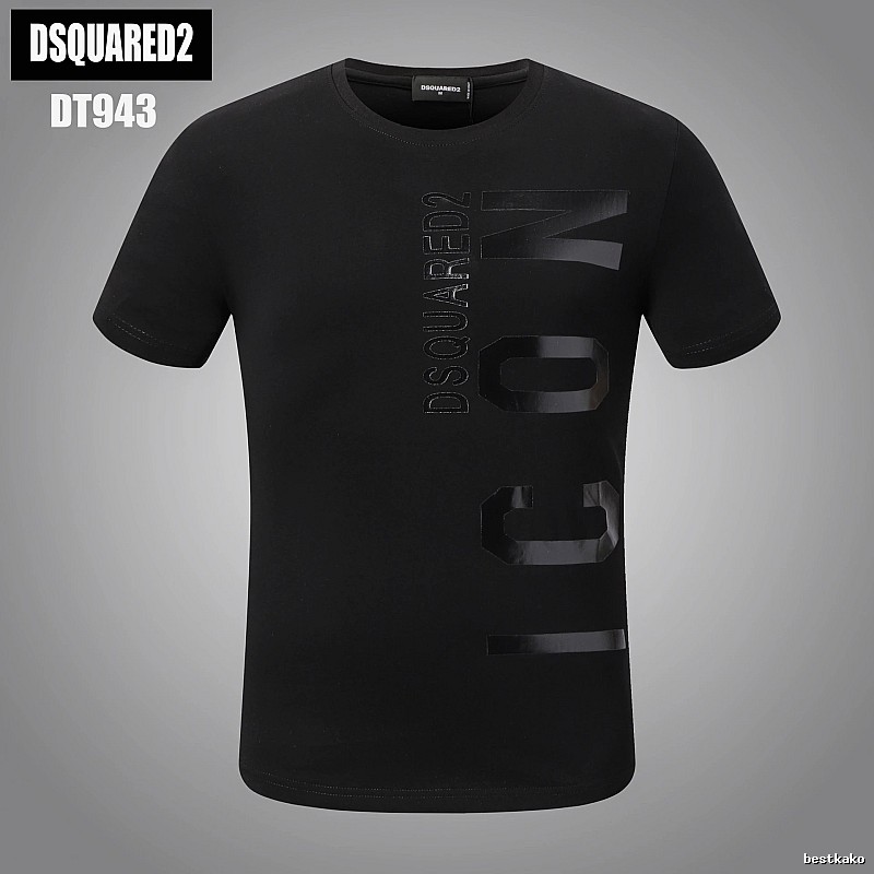 DSQUARED2 ICON Streetwear Black Short-sleeve T-shirt