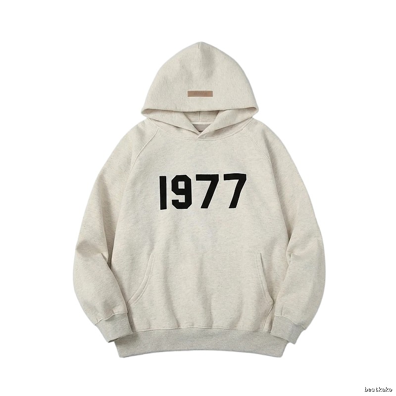 ESSENTIALS 1977 Style Light Grey Hoodie