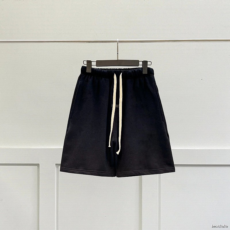 ESSENTIALS Basic Black Shorts