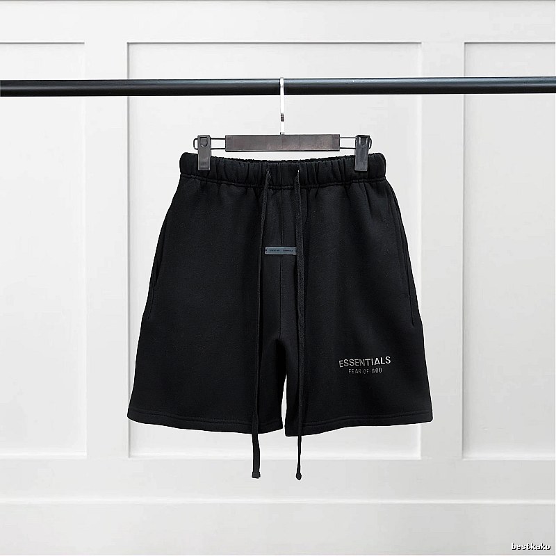 ESSENTIALS Basic Black Shorts