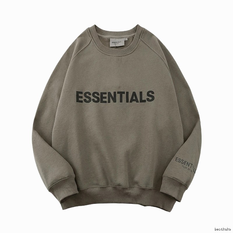 ESSENTIALS Basic Gray Sweatshirt