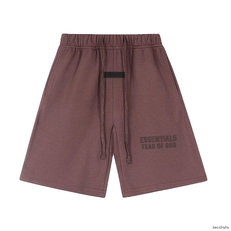 ESSENTIALS casual style dark brown shorts