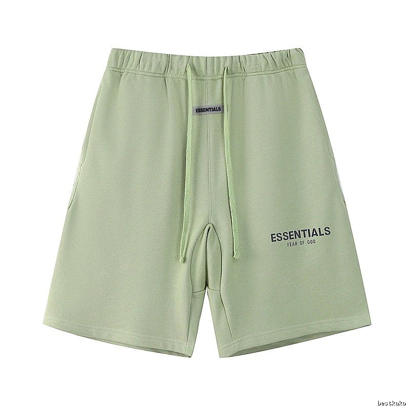 ESSENTIALS casual style light green shorts