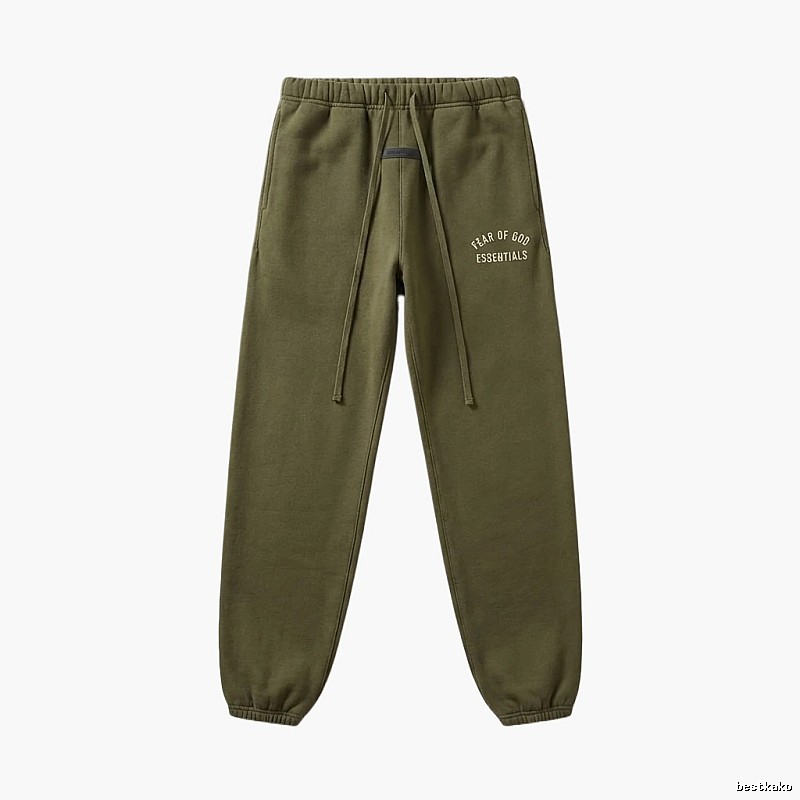 ESSENTIALS casual style olive green sweatpants