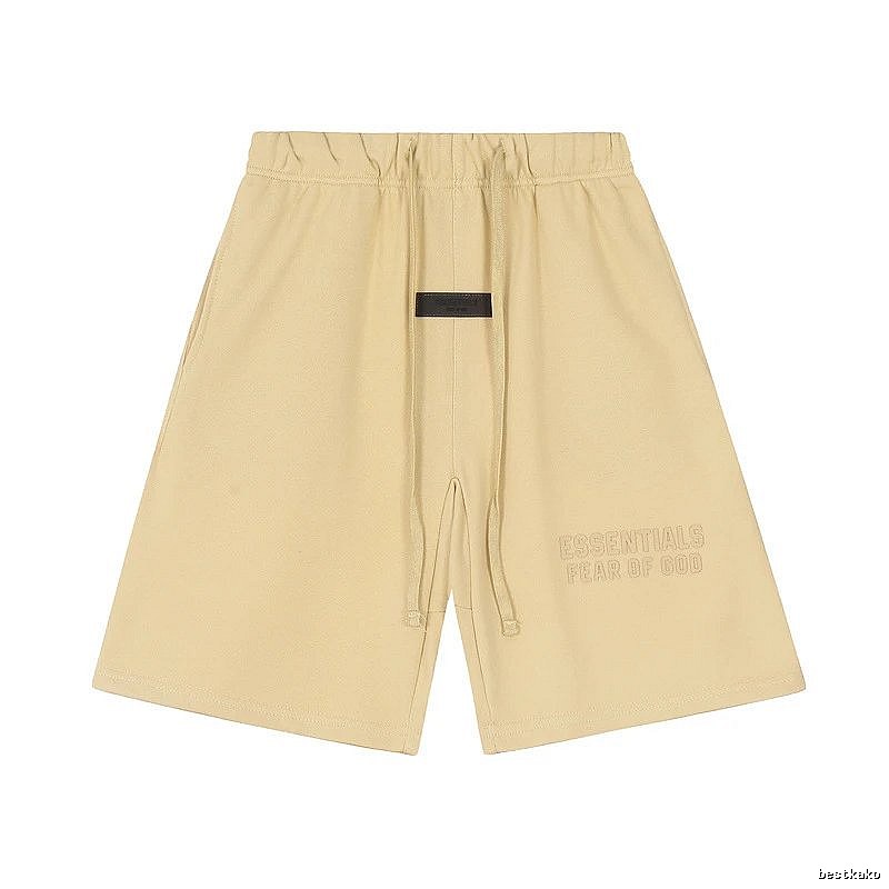ESSENTIALS minimalist khaki shorts
