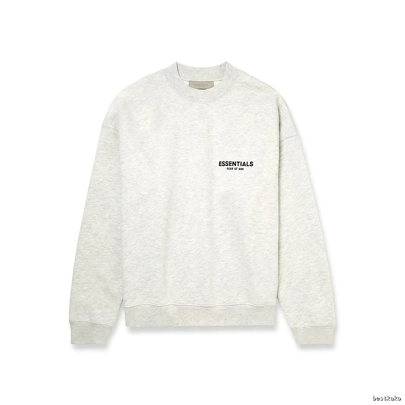 ESSENTIALS minimalist light gray sweatshirt