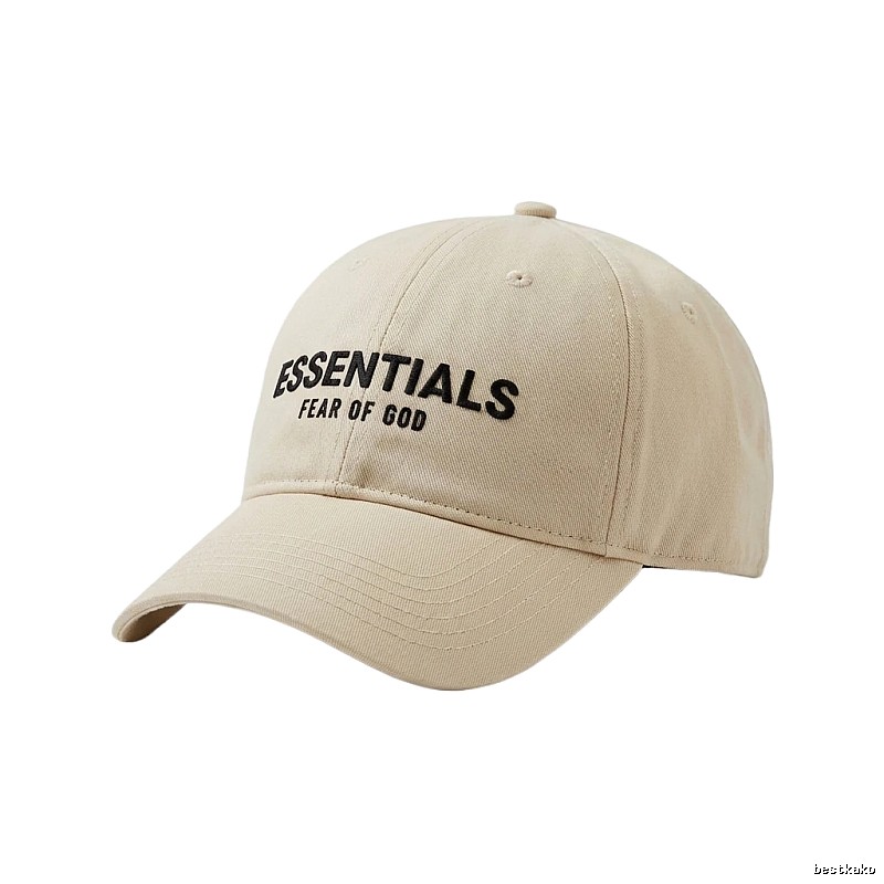 ESSENTIALS minimalist style beige hat