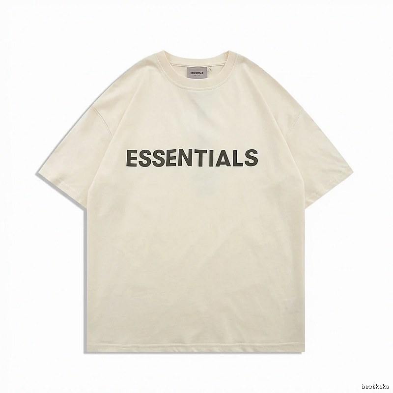 ESSENTIALS minimalist style beige T-shirt