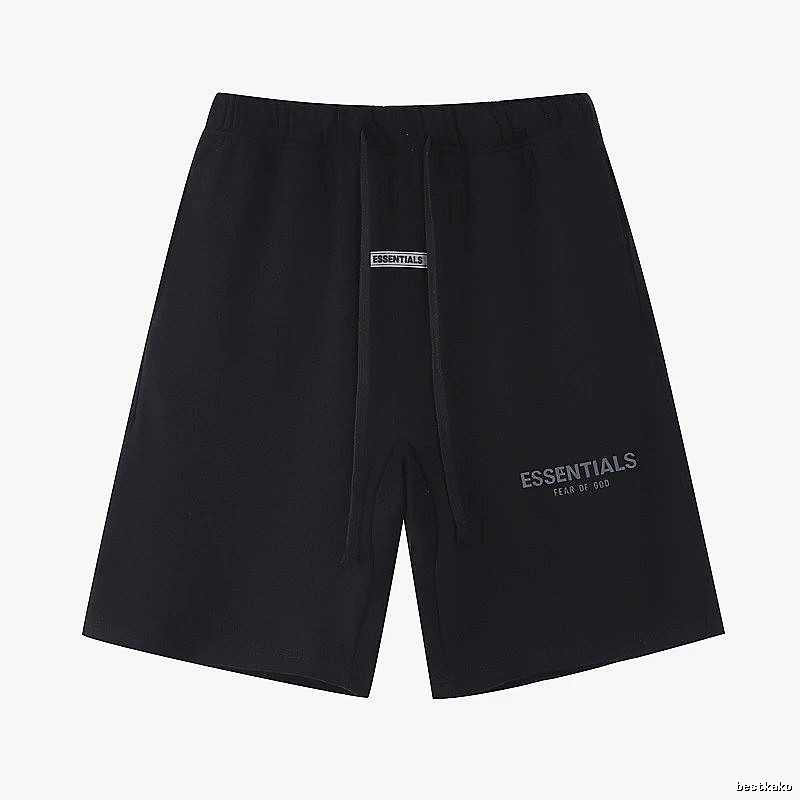 ESSENTIALS minimalist style black shorts
