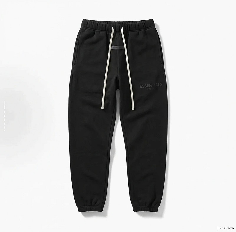 ESSENTIALS minimalist style black sweatpants