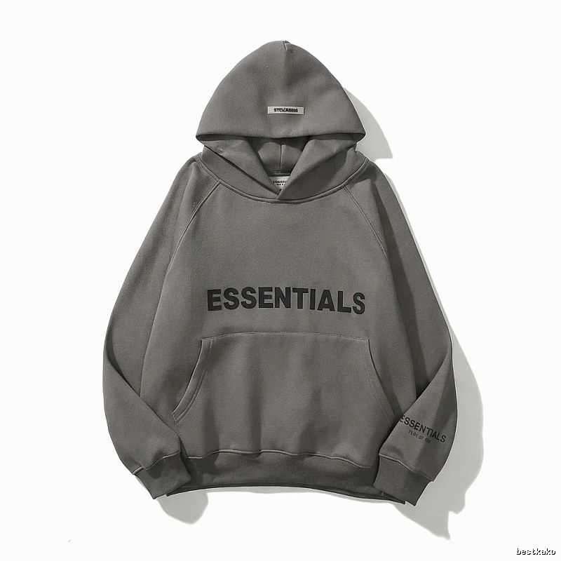 ESSENTIALS minimalist style grey sweatshirt