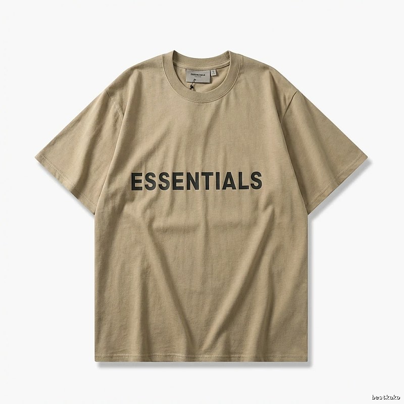 ESSENTIALS minimalist style khaki T-shirt