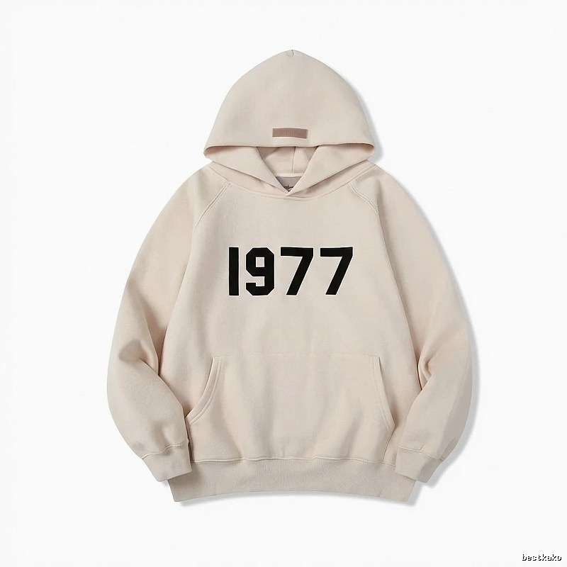 ESSENTIALS minimalist style off-white sweatshirt