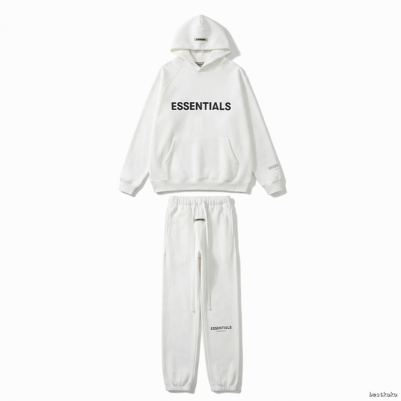 ESSENTIALS minimalist style white suit