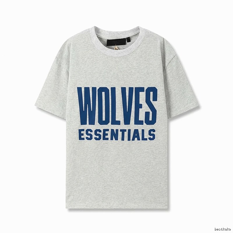 ESSENTIALS Simple Grey Short Sleeve