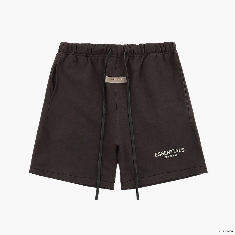 Essentials trendy brand dark coffee shorts