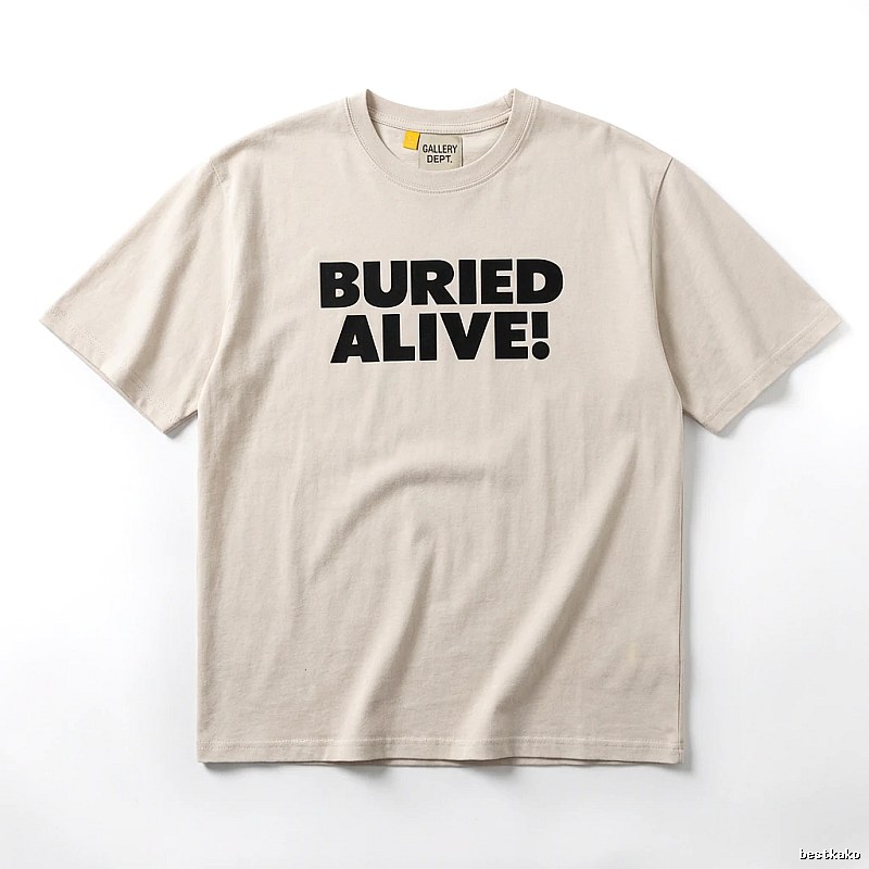 Gallery Dept. Alphabet Style Beige T-shirt