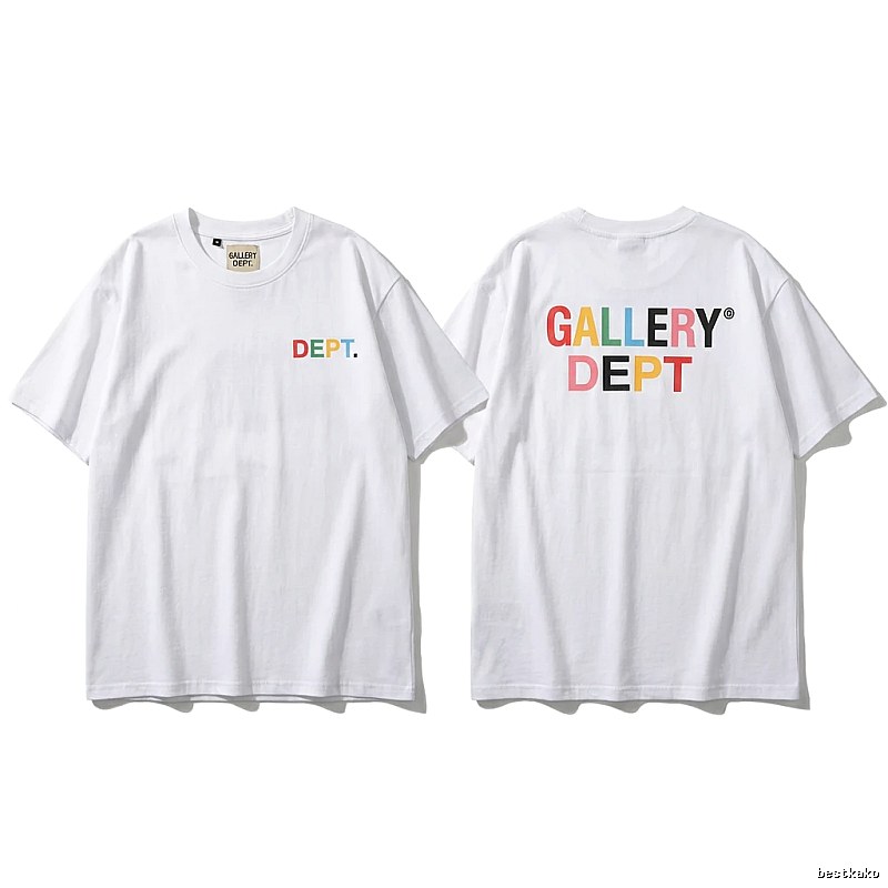 Gallery Dept Colorful Letter Style White T-shirt