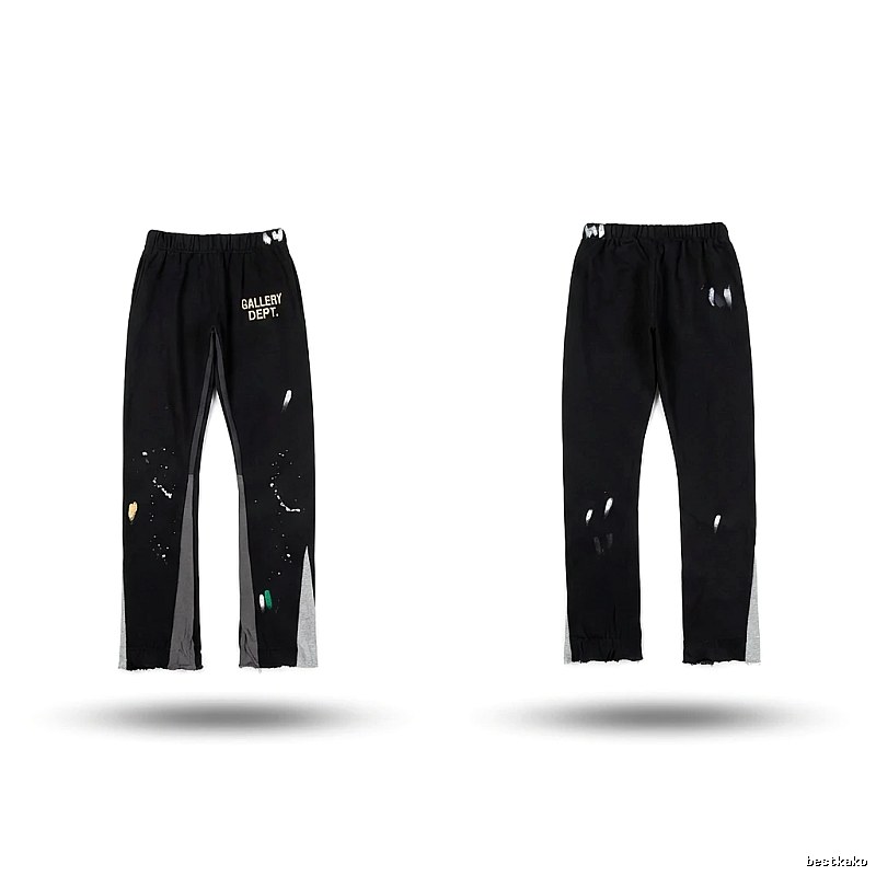Gallery Dept Graffiti Street Style Black Pants