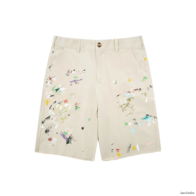 Gallery Dept Graffiti Style Beige Shorts