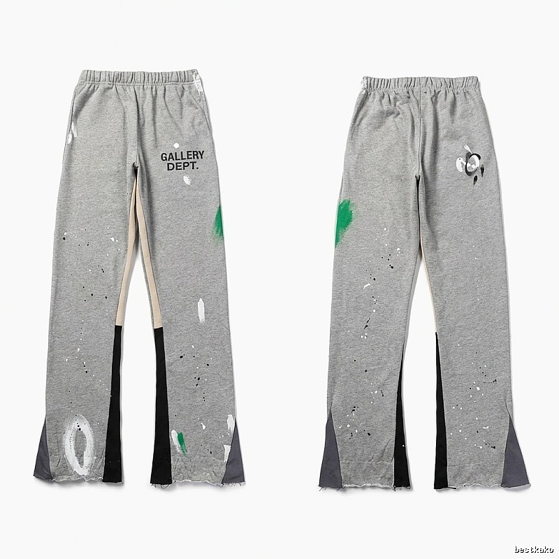 Gallery Dept graffiti-style grey trousers