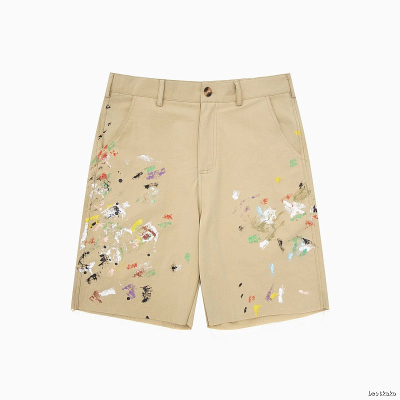 Gallery Dept Graffiti Style Khaki Shorts