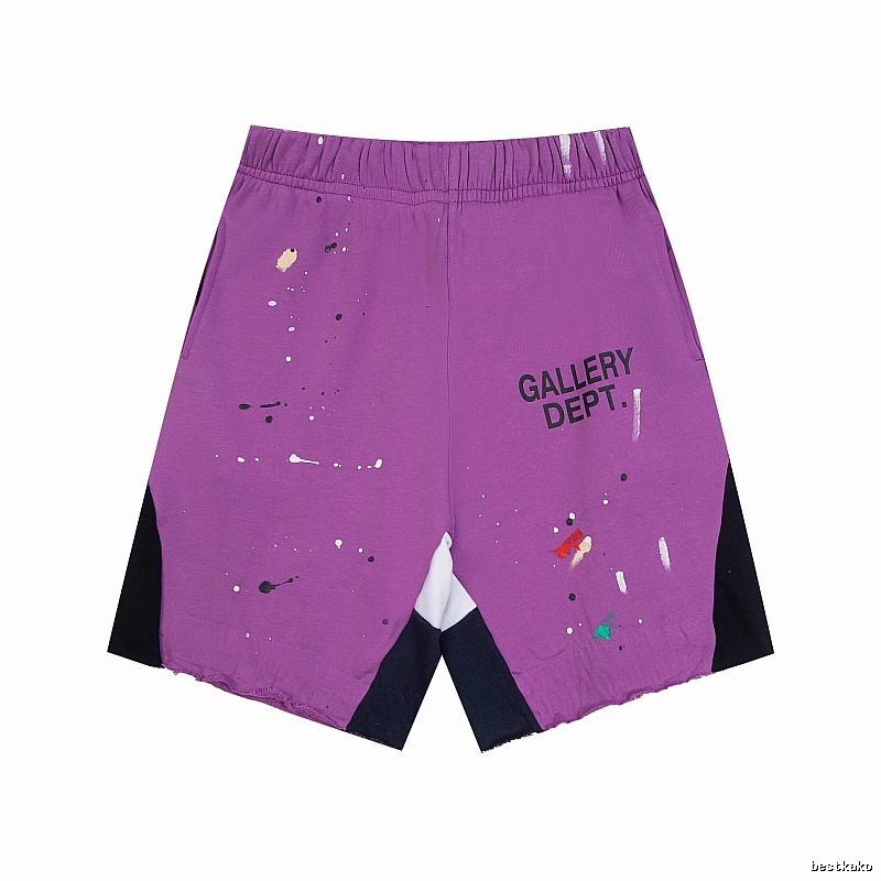Gallery Dept. graffiti-style purple shorts