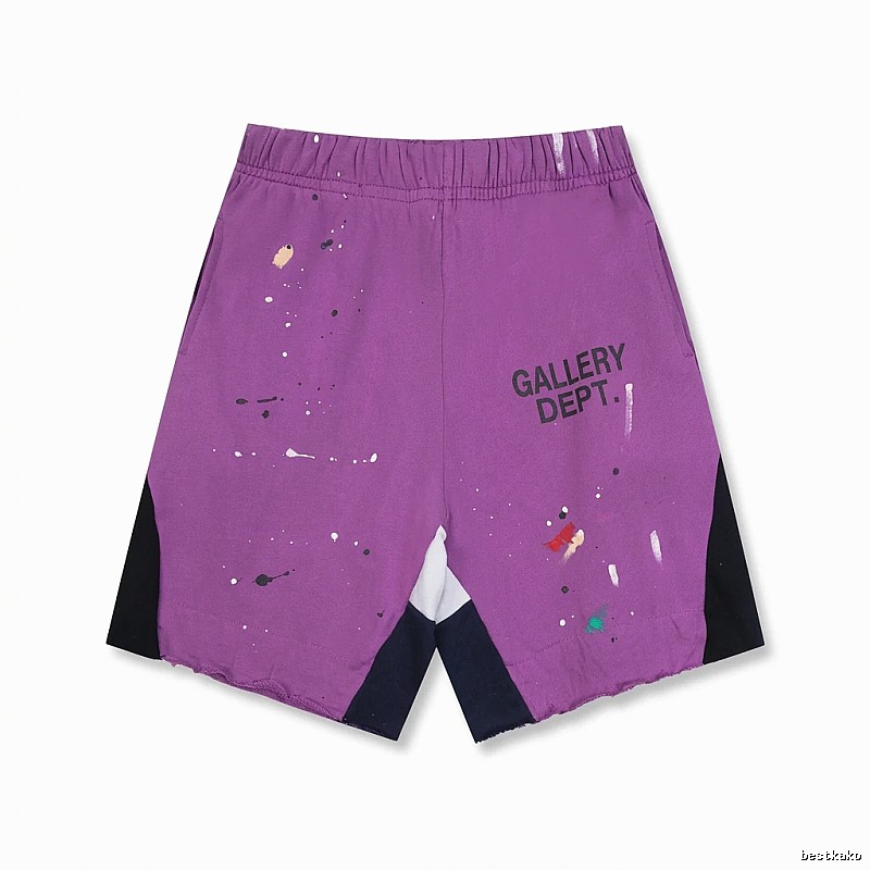 Gallery Dept Graffiti Style Purple Shorts