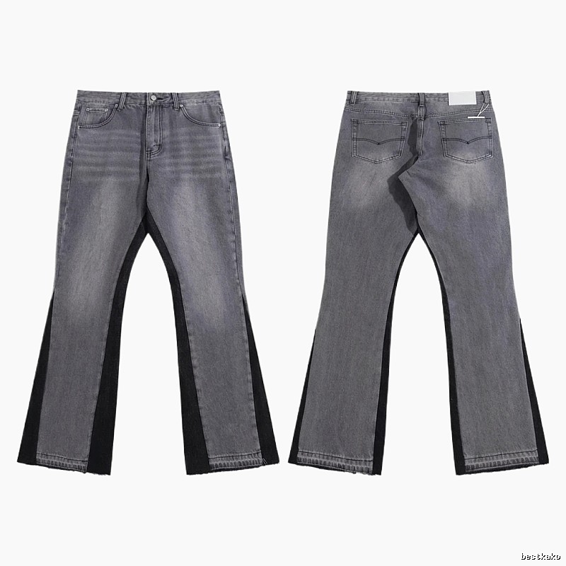 Gallery Dept patchwork grey-black jeans