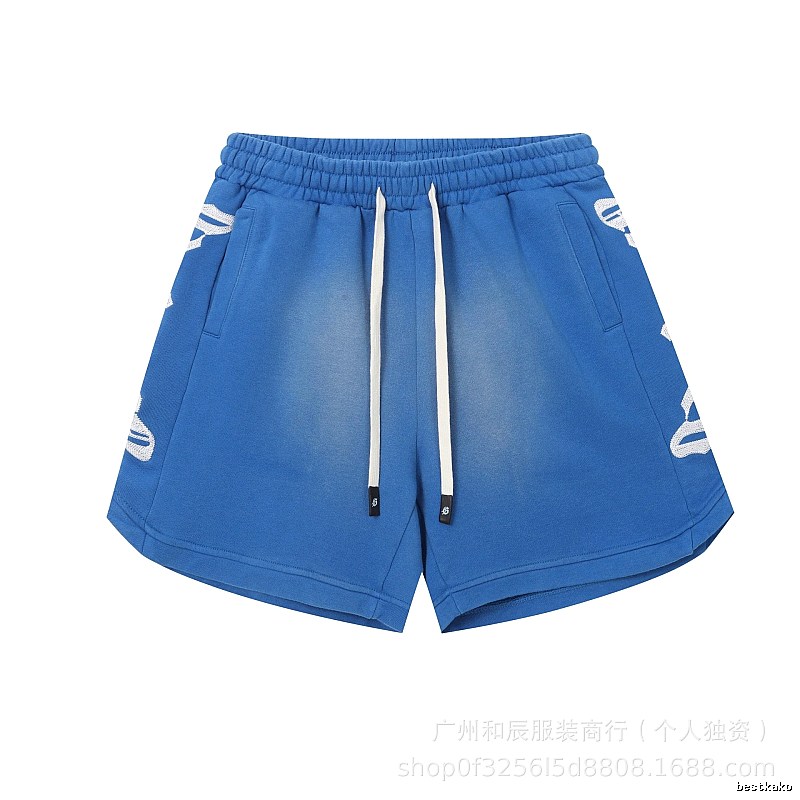 Godspeed Printed Street Style Blue Shorts