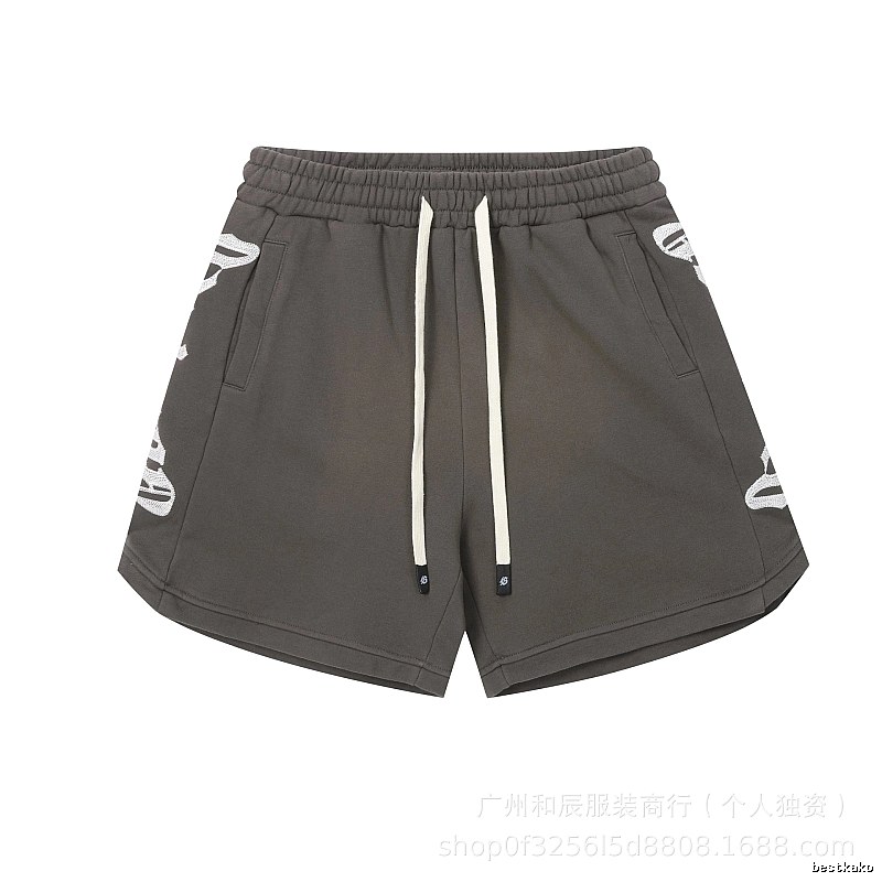 Godspeed Printed Street Style Charcoal Gray Casual Shorts