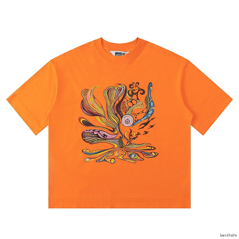 Graffiti-style orange T-shirt of House of Errors