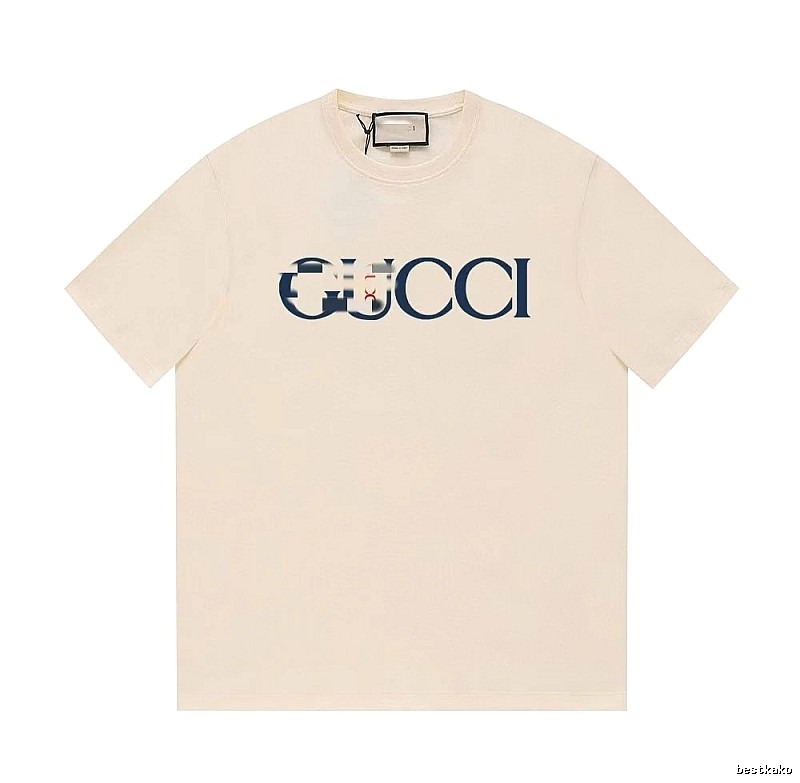 Gucci Classic Printed Casual Style Off-white Short Sleeve T-Shirt