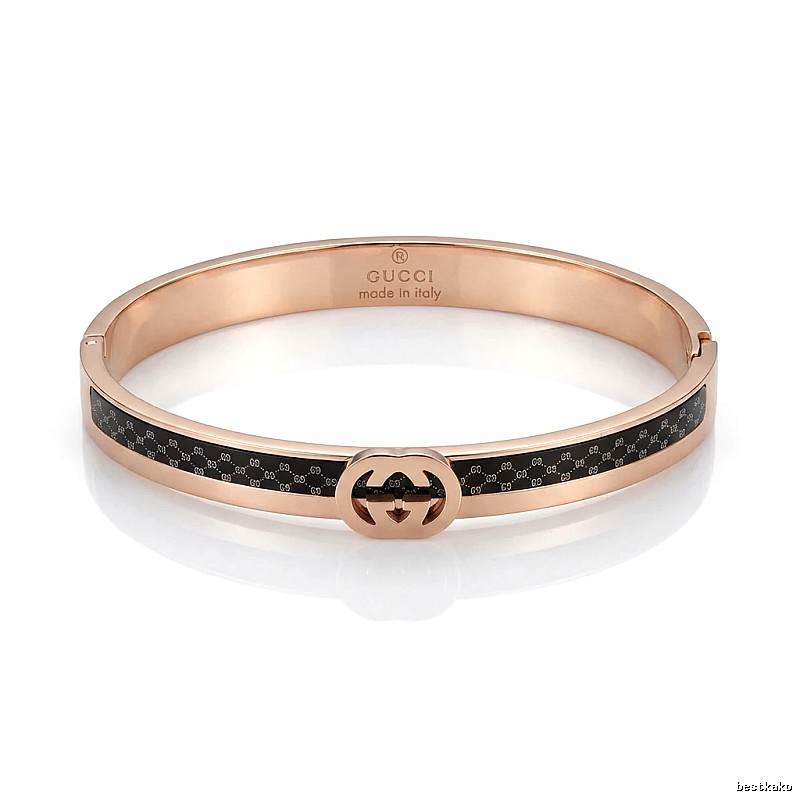 Gucci Double G Vintage Rose Gold Bracelet